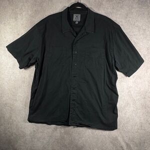 Vertx Button Down Shirt Mens 2XL Black Short Sleeve Tactical Stretch Outdoor